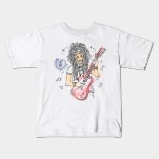 Guitar Lover Design Kids T-Shirt